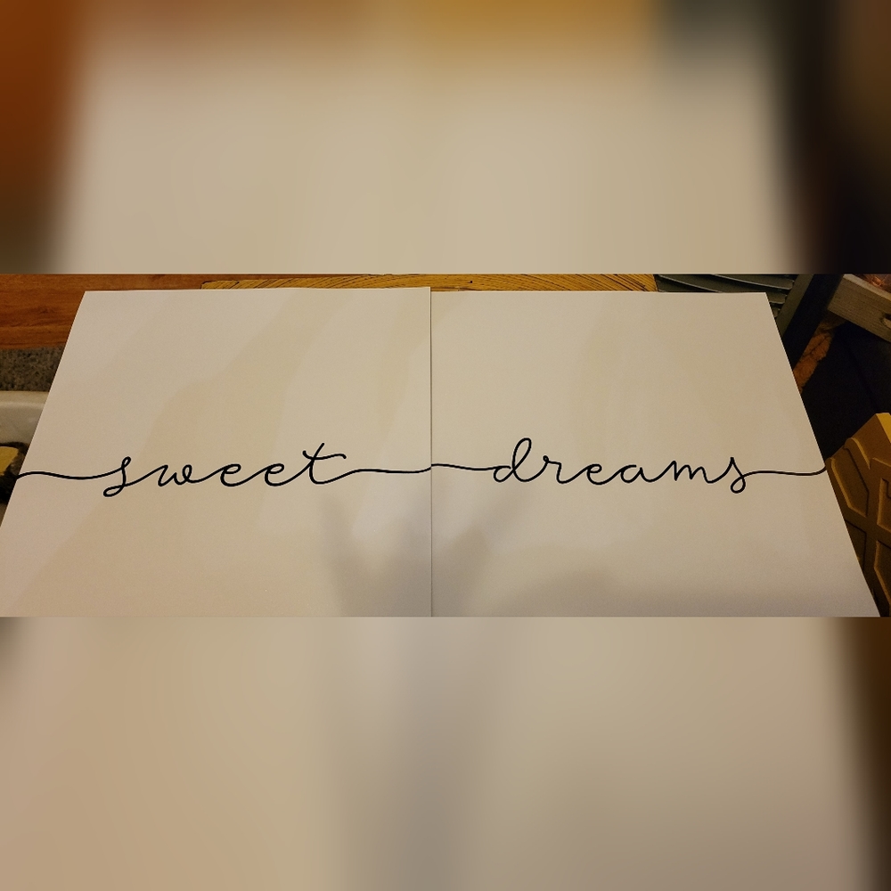 * Crib art prints "sweet dreams"